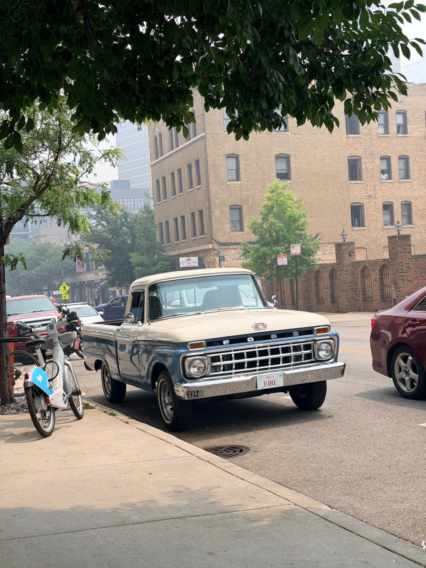1965 Ford F-100 in Powder Blue & Cream